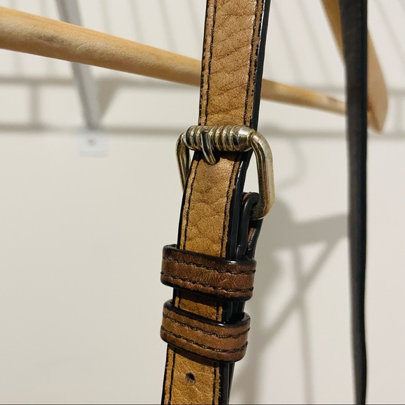 Joy Grayson folded genuine leather brown bag - Picture 3 of 7